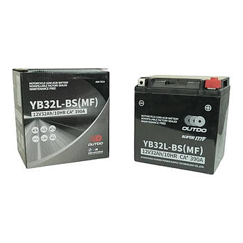Акумулятор АКБ 12V 32A YB32L-BS(MF) OUTDO