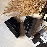 Жіночі класичні уги, чорні уги на високій підошві, ультракороткі уги, фото 10