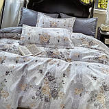 Постільна білизна Сімейний комплект з простирадлом на гумці з фланелі два підодіяльника, фото 2