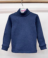 Демисезонный гольф, водолазка детская для девочки и мальчика, рубчик с начесом, от 98-104 см до 140-146 см