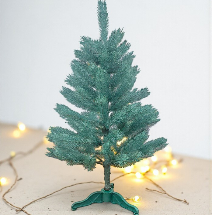 Ялинка штучна лита Буковельська 0,85 см блакитна, фото 1