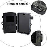 Мисливська камера 16 МП з датчиком руху, нічним баченням і захистом IP66, 1080P, фото 3