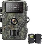 Мисливська камера 16 МП з датчиком руху, нічним баченням і захистом IP66, 1080P, фото 2