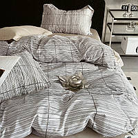 Постільна білизни Євро комплект, простирадло на гумці 180х200 + 20см.