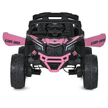 Електромобіль Джип Баггі дитячий (4 мотори по 200W, акумулятор. 24V7AH, пульт 2,4G) Bambi M 5099EBLR-8(24V) Рожевий, фото 2