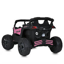 Електромобіль Джип Баггі дитячий (4 мотори по 200W, акумулятор. 24V7AH, пульт 2,4G) Bambi M 5099EBLR-8(24V) Рожевий, фото 3