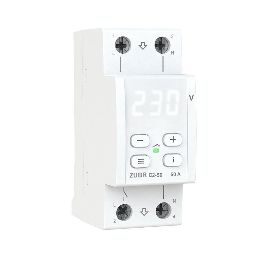 Реле контролю напруги ZUBR D2 - 50 з термозахистом (DS Electronics Україна)