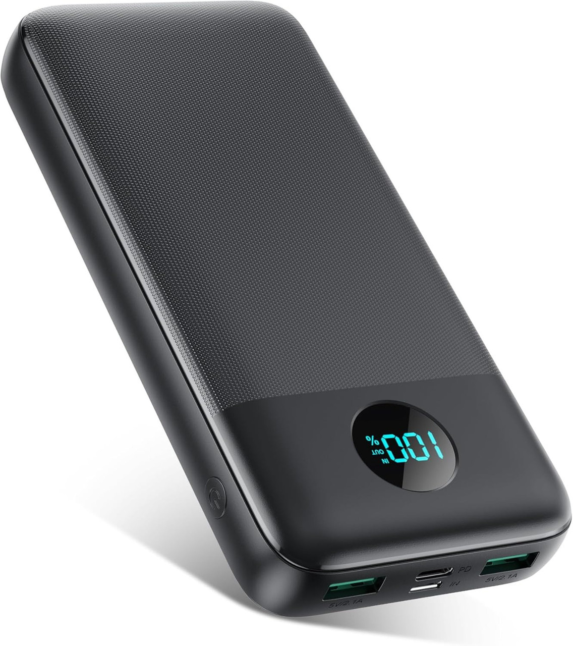 Повербанк 40800 мАг з швидкою зарядкою USB-C PD 15 Вт, портативний зовнішній акумулятор з РК-дисплеєм, 3 виходи, 2 входи, фото 1