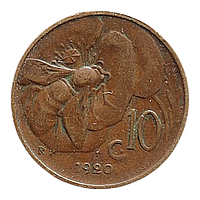 Італія 10 чентезимо, 1920