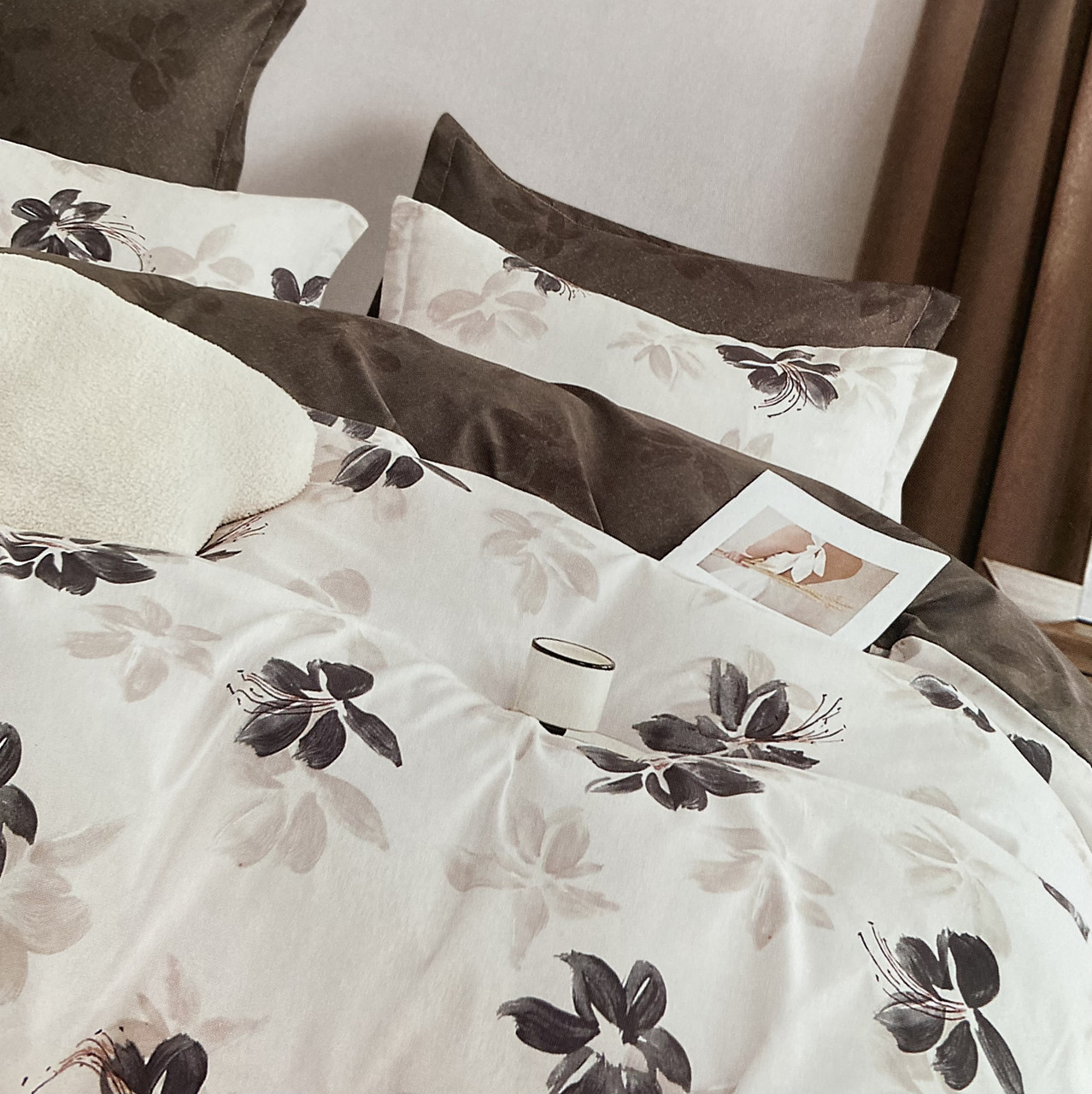 Полуторна (півтораспальна)150х220 підодіяльник, фланелева постільна білизна, простирадло з резинкою по колу, фото 1