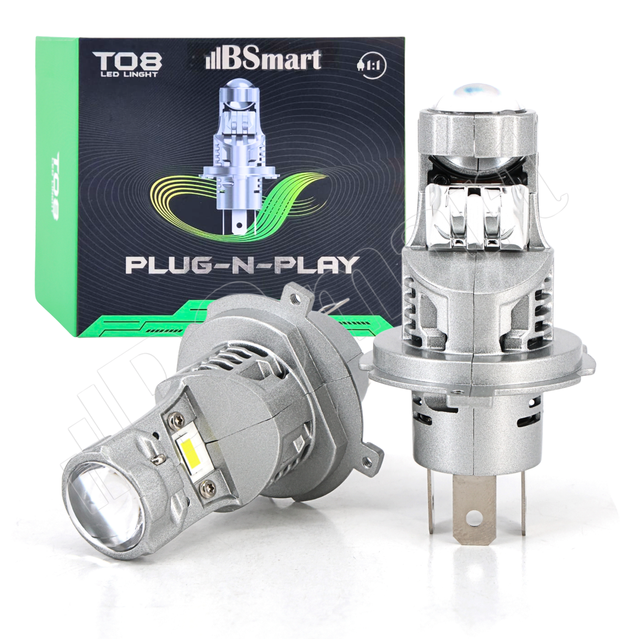 Автолампи LED BSmart T08 цоколь H4 60Вт 12V 30W на лампу