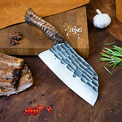 Кухонна сокира "Серб" бите каміння з фактурним руків' ям