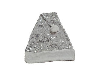 Шапка Діда мороза з паєтками. Шапка новорічна 12 штук