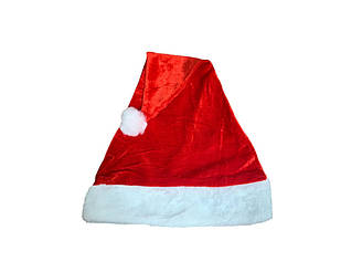 Шапка Діда мороза з хутром. Шапка новорічна 12 штук