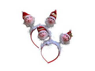 Новорічний обруч Санта Клаус