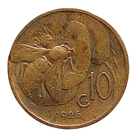 Італія 10 чентезимо, 1926