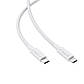 Кабель Type-C на Type-C ACEFAST C18-03 Braid Charging Data Cable (1.2m, 60W, 3A). White, фото 2