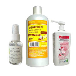 Допоміжні рідини, дезінфекція