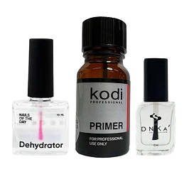 Праймери, знежирювачі, засоби для підготовки нігтів