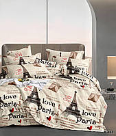 Комплект постільної білизни полуторний 150/210 см, нав-ки 70/70, тканина сатин, 100% складається з бавовни