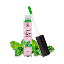 Блиск для губ з ефектом вібрації та ароматом м'яти Secret Play Vibrant Kiss Lip Gloss Mint, 7 г 💋
