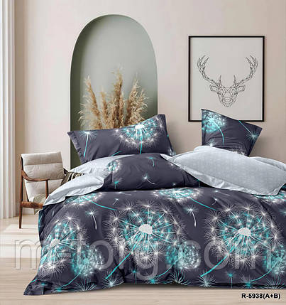 Комплект постільної білизни євро розмір 200/220 см,простистий 200/220 см,нав-кі 70/70,тканина сатин 100% бавовна, фото 1