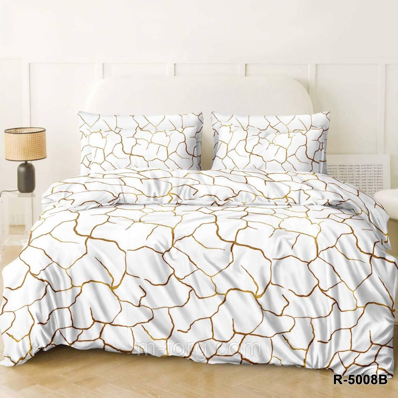 Комплект постільної білизни двоспальний 180/210, нав-ки 70/70, тканина сатин, 100% складається з бавовни