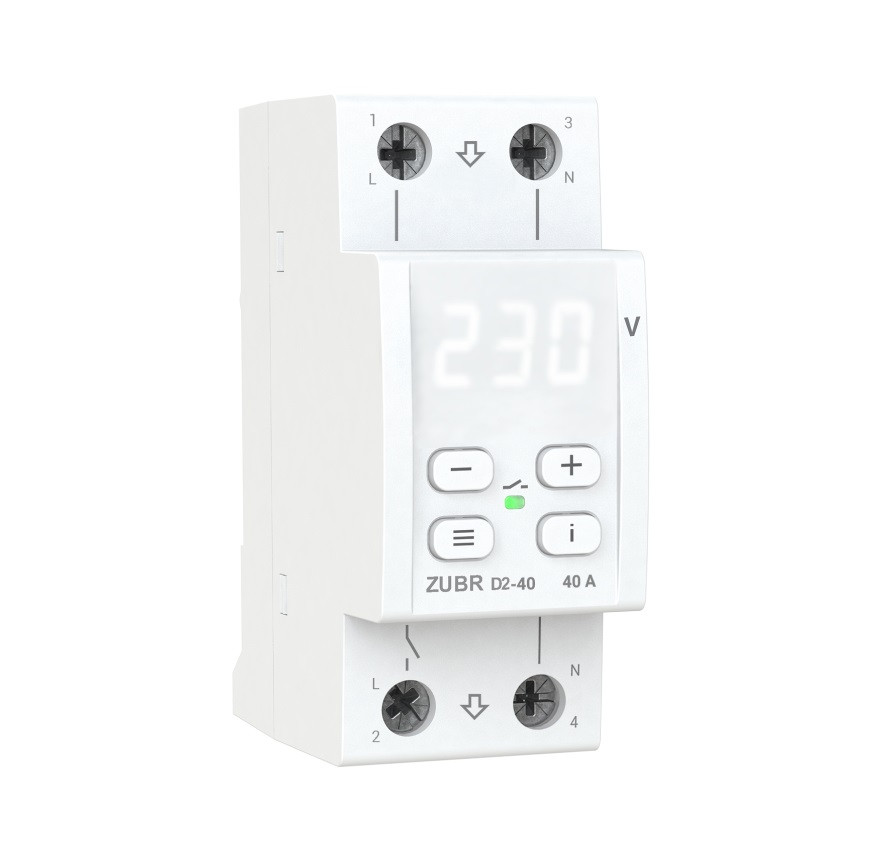 Реле контролю напруги ZUBR D2 - 40 з термозахистом (DS Electronics Україна)
