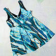 Купальник Роздільний. Танкіні із шортами. Морський бриз. Бірюзовий. Великі розміри., фото 9