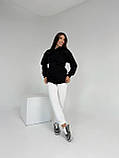 Флісова жіноча худі з капюшоном графіт 42-44, 46-48, 50-52, фото 7