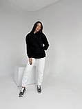 Флісова жіноча худі з капюшоном графіт 42-44, 46-48, 50-52, фото 8
