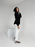 Флісова жіноча худі з капюшоном графіт 42-44, 46-48, 50-52, фото 10