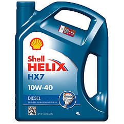 Shell Helix HX7 10W-40 4л – Напівсинтетична моторна олива для бензинових і дизельних авто (2000–2025)
