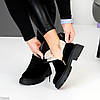 Круті чорні замшеві зимові черевики натуральна замша, фото 9