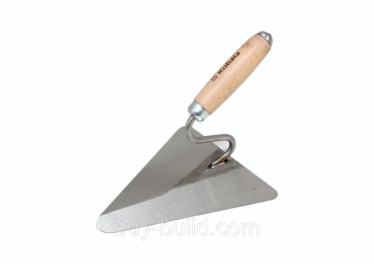 Kubala 0807 Кельма нерж 200х190мм трикутник дерев ручка, фото 1