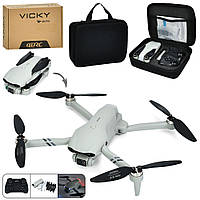 Квадрокоптер 4D-F10 радіок. 2.4G, акум, 30см, камера, світла, WI-FI, зх. лопаті, складний,USBзар.,чохол