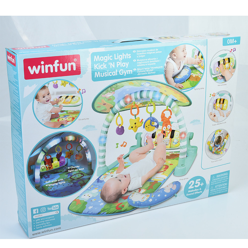 Килимок для дитини 251203-NL дах, подушка, підвіски, пініно-муз., дуга-світло, бат., Кор., 62-48-9,5см, фото 1