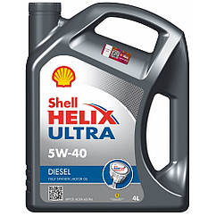 Shell Helix Ultra 5W-40 4л – Повністю синтетична моторна олива для бензинових і дизельних авто 2000–2025 років