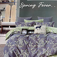 Постільну білизни Євро комплект, простирадло на гумці 180х200+20см.  Фланель.