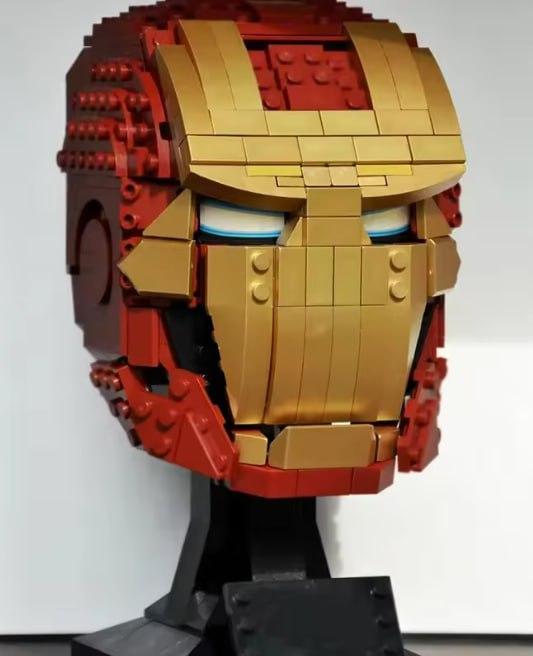 Конструктор IRON MAN шолем супергерой Marvel великий набір сумісний з LEGO, фото 1