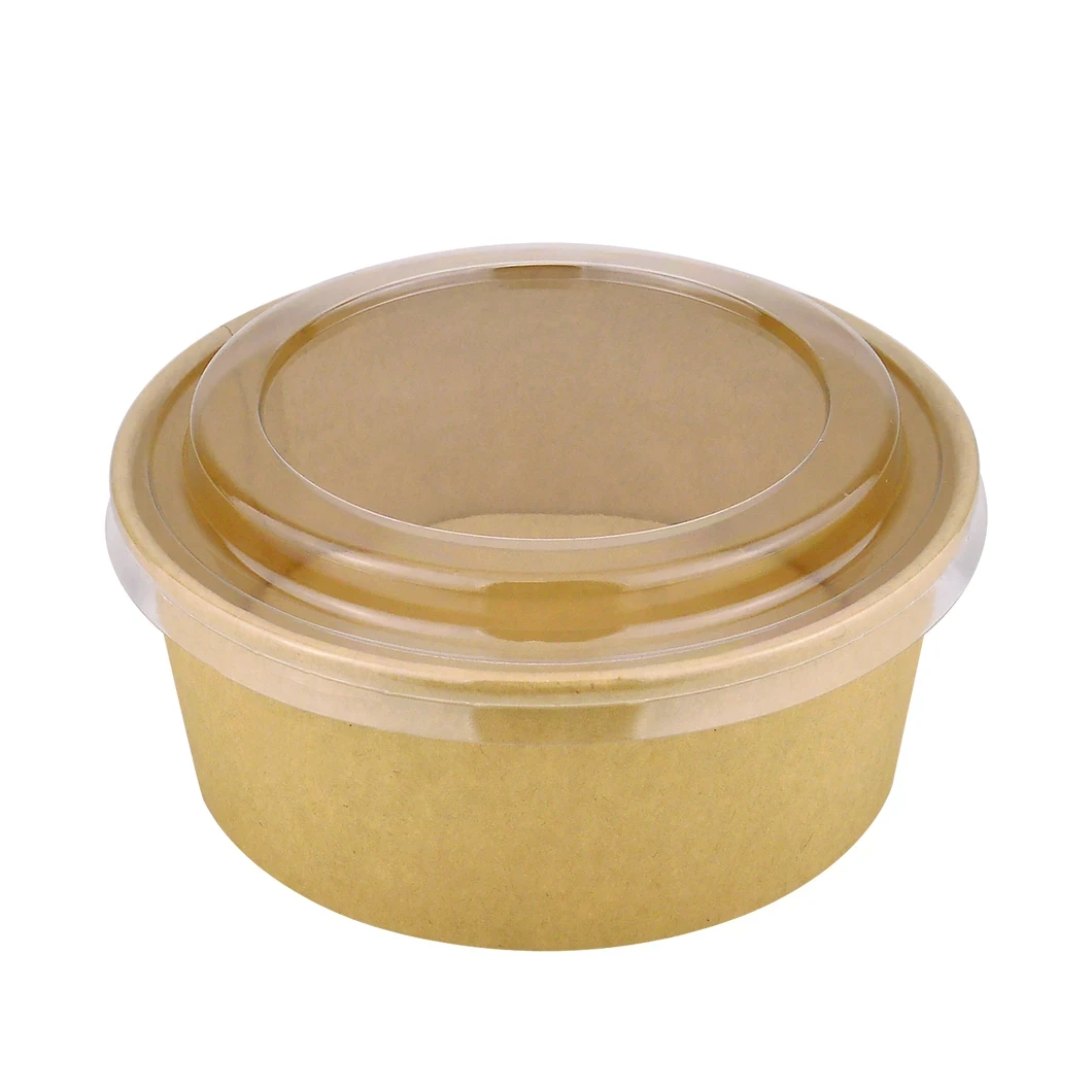 Салатник крафт 750 мл (50 шт/уп) з кришкою