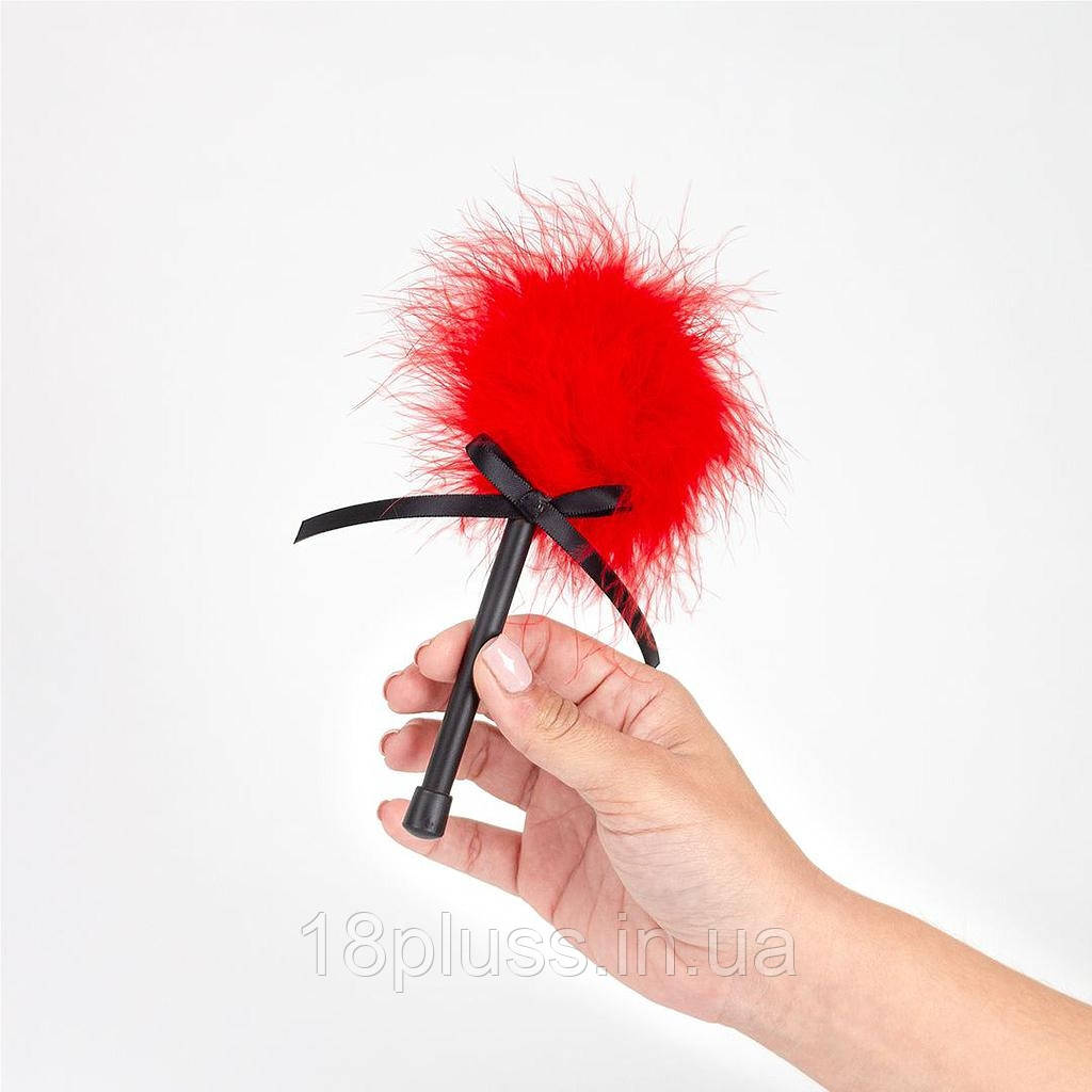 Міні тіклер-пір'їнка для еротичних ігор Secret Play Mini Feather Tickler Red ✨, фото 1