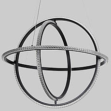 Люстра чорна "CRYSTAL" арт-деко (99-L8703D-3 (600) BK), фото 4