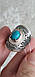 Срібна каблучка з бірюзою, фото 2