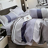 Постільна білизна Двоспальний комплект з простирадлом на гумці 160*200+20см, постільна білизна з фланелі розмір двоспальний, фото 2