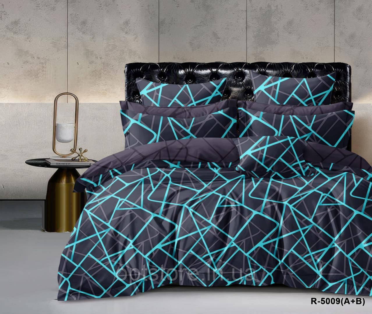 Комплект постільної білизни євро розмір 200/220 см, нав-кі 70/70,тканина сатин, фото 1