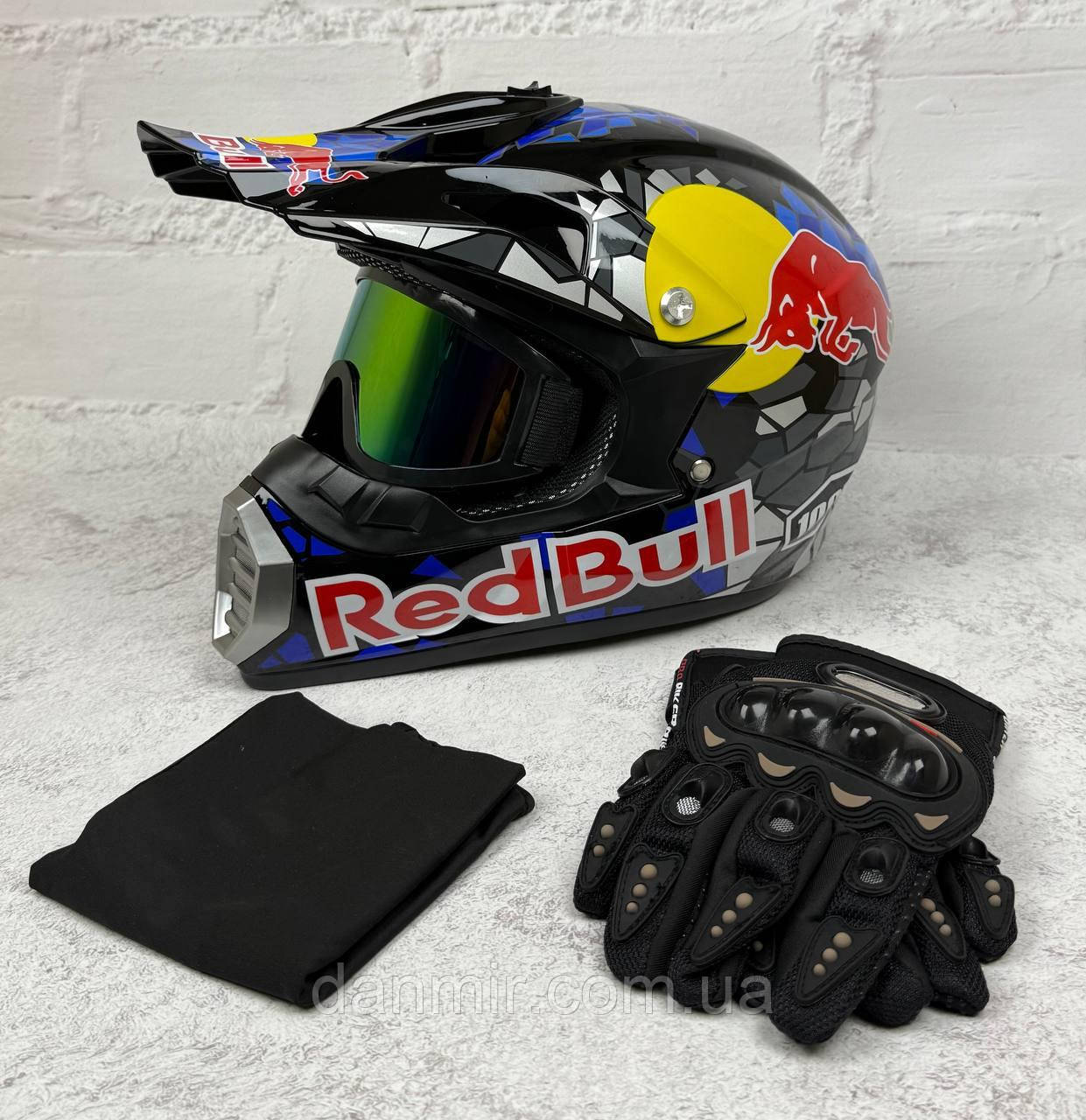 Мотошолом Ендуро H916M для мотокросу або квадроцикла + КОМПЛЕКТ у Подарунок (Окуляри, Рукавички, Балаклава), фото 1