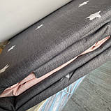 Постільна білизна Сімейний комплект з простирадлом на гумці з фланелі два підодіяльника, фото 5