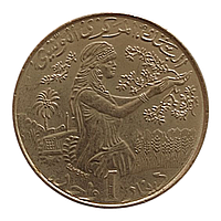 Туніс 1 динар, 1990