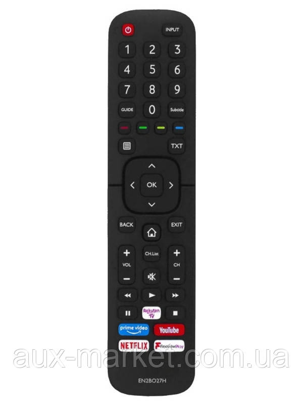 Пульт для телевізорів Hisense EN2BO27H (Netflix, PrimeVideo, YouTube)